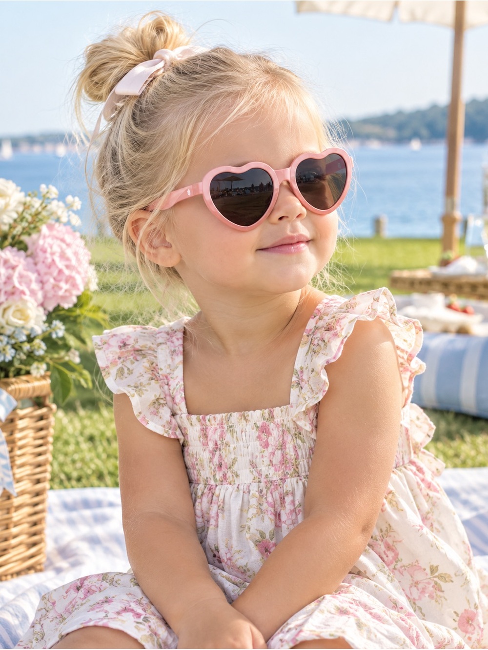 Babiators Pink Heart Sunglasses with Brown Lenses